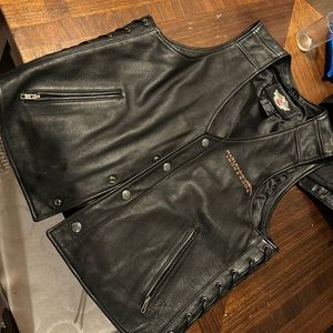 Harley Davidson 105th anniversary leather vest